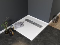 Душевой поддон из искусственного камня Aquanet Delight 90x90 255441 Белый
