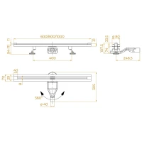Душевой лоток RGW SDR 76215010-06 с решеткой цвет  Золото BRUSH