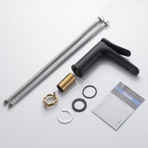 Смеситель для раковины Shevanik S4701H цвет Черный