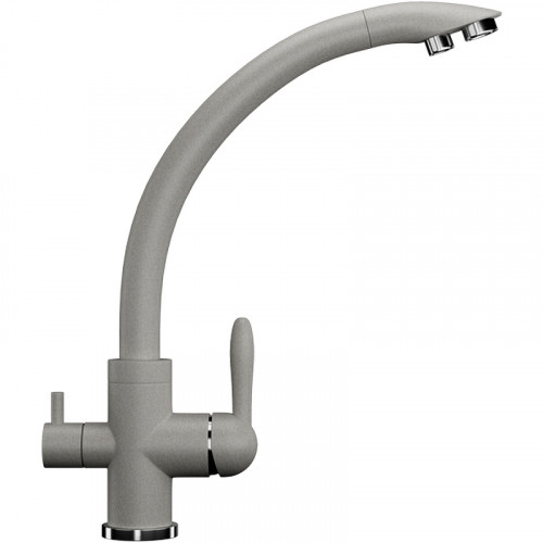 Смеситель для кухни Ulgran Classic U-017-310 Серый латунь