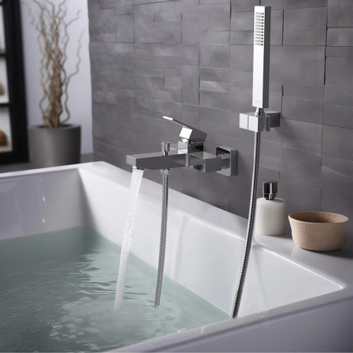 Смеситель для ванны Aquatek Либра AQ1649CR Хром латунь на стену