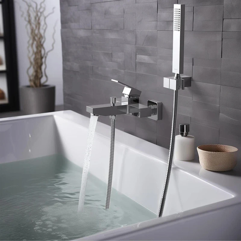 Смеситель для ванны Aquatek Либра AQ1649CR Хром латунь на стену
