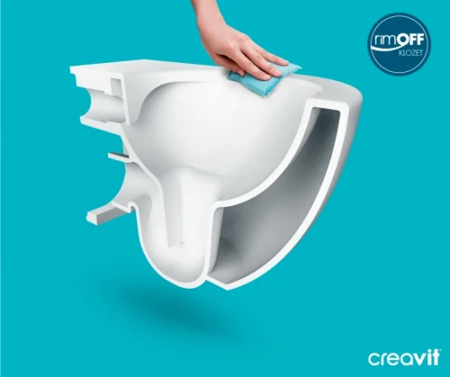 Унитаз Creavit Free FE322-11CB00E-0000 подвесной Белый без сиденья фарфор подвесной