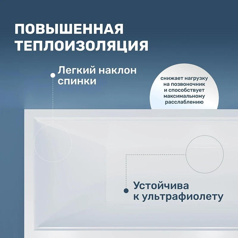 Акриловая ванна Vincea 170х70 VBT-2G170-LG цвет Белый