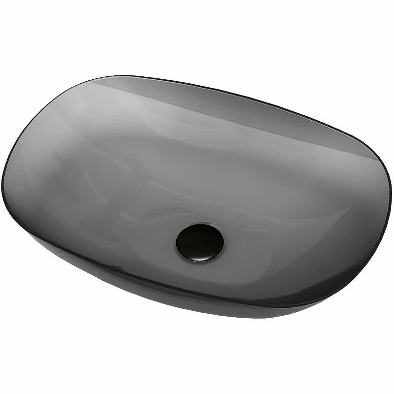 Раковина-чаша Vincea 54 VBS-6T12B Черная полиэфирная смола накладная
