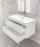 Тумба под раковину BelBagno ALBANO-800-2C-SO-BL подвесная Bianco Lucido МДФ / ЛДСП