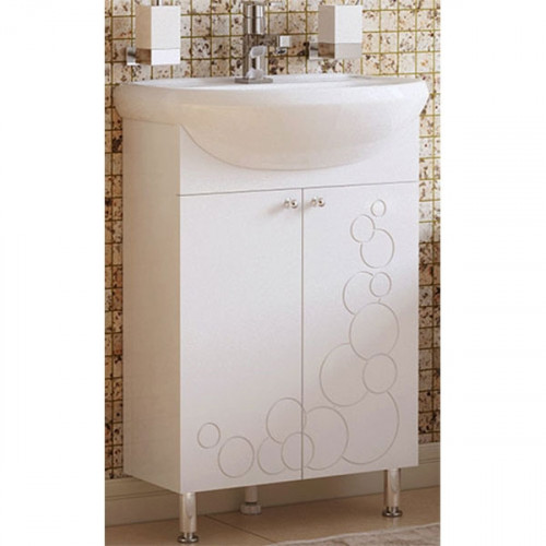Тумба под раковину Corozo Орфей 55 SD-00000360 Белая МДФ / ЛДСП
