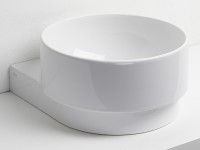 Раковина Simas Po-Mo 37 PO05bi Белая фаянс подвесная, накладная