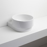 Раковина Simas Po-Mo 37 PO05bi Белая фаянс подвесная, накладная