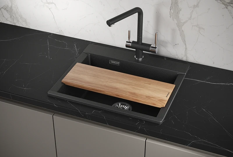 Кухонная мойка Granula Estetica 58 5804 цвет Черный
