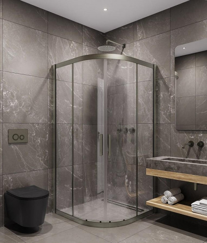 Душевой уголок Timo TPSS-90/13C-8 900x900x2000 T42 раздвижной профиль Никель стекло прозрачное