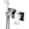 Гигиенический душ со смесителем WasserKRAFT Aller 10638 Хром латунь на стену
