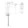 Смеситель для раковины Lemark Ursus LM7209BL Черный матовый латунь