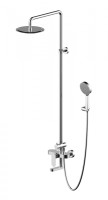 Душевая система Bravat Gina F665104C-A Хром латунь на стену
