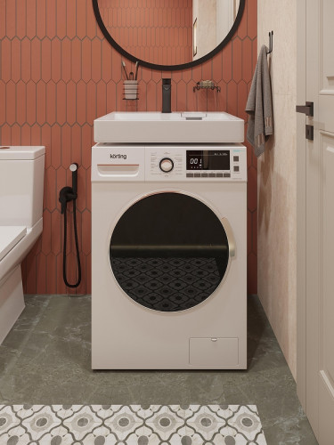 Раковина DIWO Коломна 60 RnDKA-60-SB на стиральную машину цвет Белый глянцевый