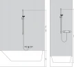 Душевая штанга Hansgrohe Unica S Puro 28631700 Белый матовый латунь на стену