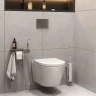 Унитаз AM.PM Sense FlashClean CK74H0403W подвесной с гигиеническим душем и ершиком с сиденьем Микролифт фарфор подвесной