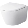Унитаз AM.PM Sense FlashClean CK74H0403W подвесной с гигиеническим душем и ершиком с сиденьем Микролифт фарфор подвесной