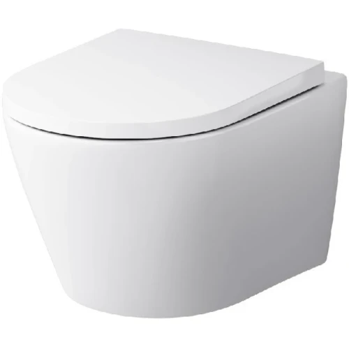 Унитаз AM.PM Sense FlashClean CK74H0403W подвесной с гигиеническим душем и ершиком с сиденьем Микролифт фарфор подвесной