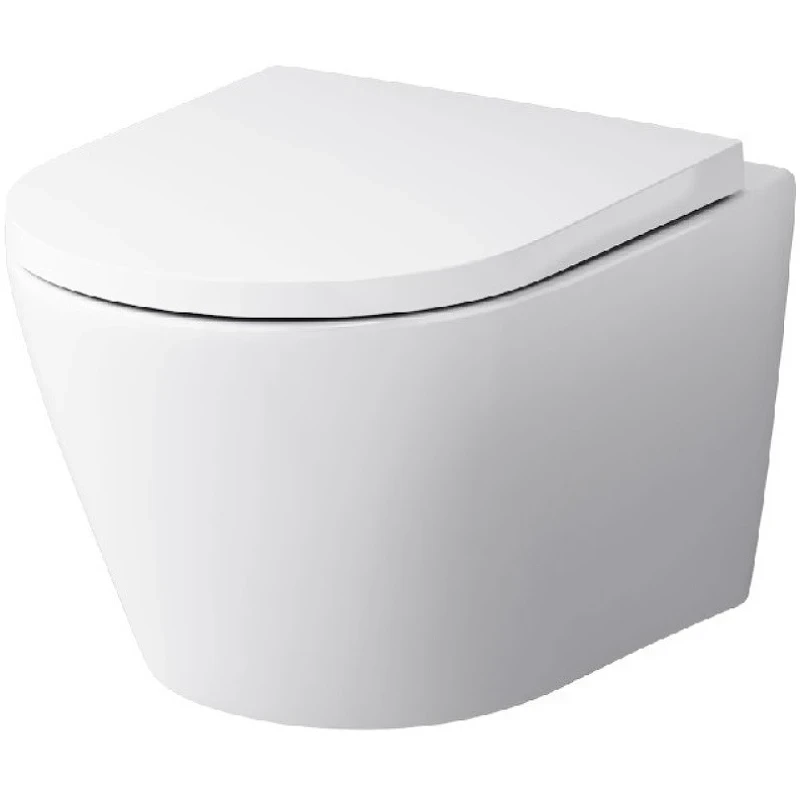 Унитаз AM.PM Sense FlashClean CK74H0403W подвесной с гигиеническим душем и ершиком с сиденьем Микролифт фарфор подвесной