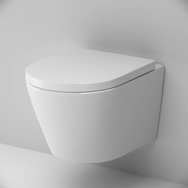 Унитаз AM.PM Sense FlashClean CK74H0403W подвесной с гигиеническим душем и ершиком с сиденьем Микролифт фарфор подвесной