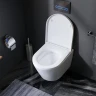 Унитаз AM.PM Sense FlashClean CK74H0403W подвесной с гигиеническим душем и ершиком с сиденьем Микролифт фарфор подвесной