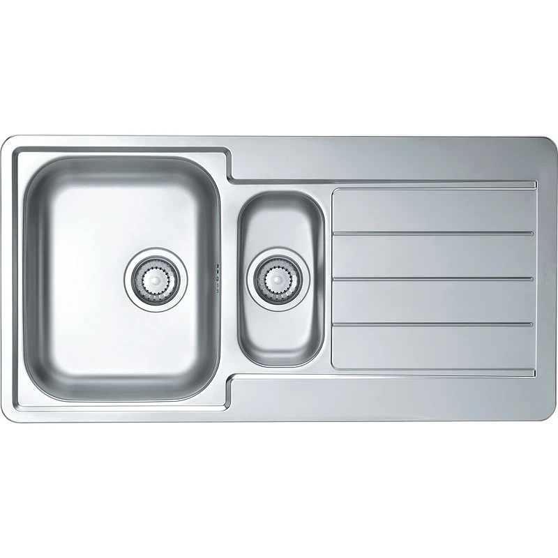 Кухонная мойка Alveus Line 10 NAT-90 980x500 1064281 Натуральная сталь нержавеющая сталь встраиваемый