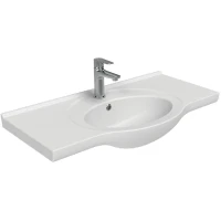 Раковина Creavit Etol 85 ET185-00CB00E-0000 Белая фарфор подвесная