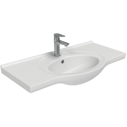 Раковина Creavit Etol 85 ET185-00CB00E-0000 Белая фарфор подвесная
