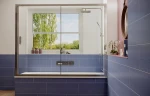 Шторка на ванну Ambassador Bath Screens 170х140 16041105 профиль Хром стекло CrystalPure