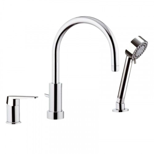 Смеситель на борт ванны Remer Dream D07 цвет Хром