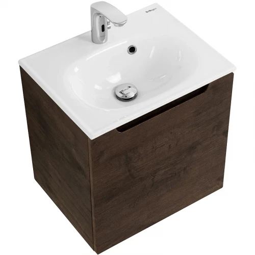 Тумба под раковину BelBagno Etna 50 R ETNA-500-1A-SO-RW-P-R подвесная Rovere Moro МДФ / ЛДСП