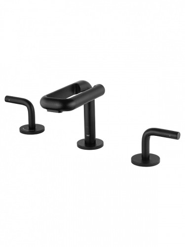 Смеситель для раковины Wonzon &amp; Woghand Loop WW-131-00-508 цвет Черный матовый