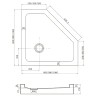 Акриловый поддон для душа Veconi Tezeo TZ-53 100x100 TZ53-100-C5 Белый