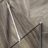 Шторка на ванну Maybah Glass MGV-144-5у 640x1400 в узком профиле Хром матовый стекло прозрачное