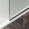 Шторка на ванну Maybah Glass MGV-144-5у 640x1400 в узком профиле Хром матовый стекло прозрачное