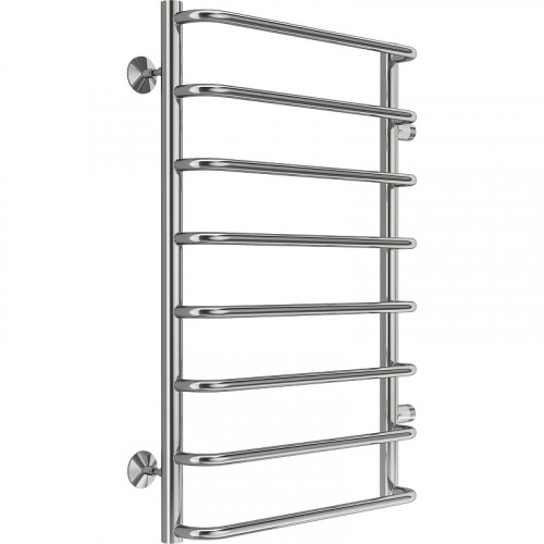 Водяной полотенцесушитель Terminus Стандарт П8 500х800 бп500 4670078530387 Хром, боковое подключение, G 1" НР нержавеющая сталь