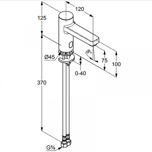 Смеситель для раковины Kludi Zenta 3820005 Хром латунь