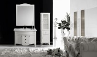 Шкаф пенал Cezares Milady 43 R MILADY.COLO.BLO.DX Bianco laccato opaco массив дерева