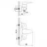 Смеситель для душа Lemark Status LM4403C Хром