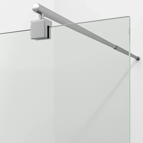 Душевая перегородка WasserKRAFT Rur 100 30W44 профиль цвет Хром стекло прозрачное