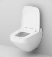 Комплект унитаза биде с инсталляцией AM.PM Inspire V2.0 FlashClean IS450A38.CCC50A с электронным сиденьем Микролифт с функцией биде и Черной клавишей смыва фарфор подвесной