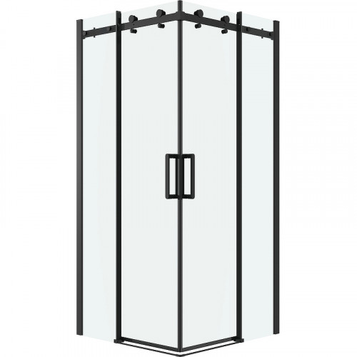 Душевой уголок Grossman Classic 90х90 300.K33.04.9090.21.00 профиль Черный матовый стекло прозрачное