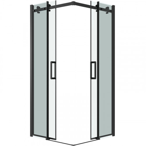 Душевой уголок Grossman Classic 90х90 300.K33.04.9090.21.00 профиль Черный матовый стекло прозрачное