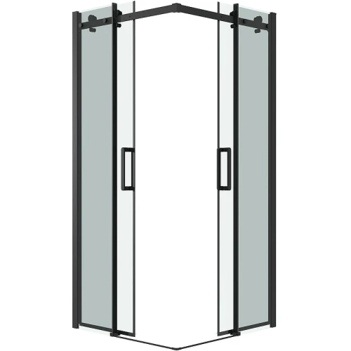 Душевой уголок Grossman Classic 90х90 300.K33.04.9090.21.00 профиль Черный матовый стекло прозрачное