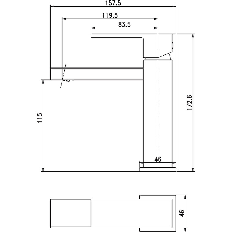Смеситель для раковины Aquanet Blanco AF420-10W 261816 Белый матовый латунь