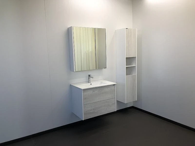 Шкаф пенал Comforty Женева 35 00004137139 подвесной Дуб белый