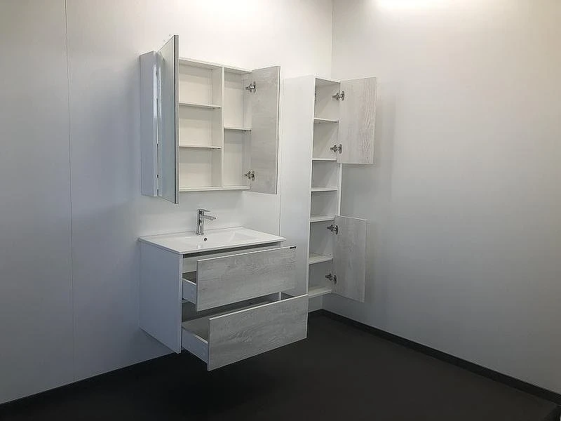 Шкаф пенал Comforty Женева 35 00004137139 подвесной Дуб белый