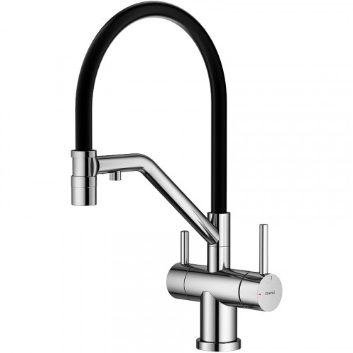 Смеситель для кухни Splenka S70.62.05 Сатин Черный латунь