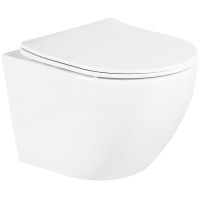 Комплект унитаза BelBagno Uno BB3105CHR/SC с инсталляцией Berges Atom 410 040340 с сиденьем Микролифт и Черной матовой клавишей смыва фаянс подвесной